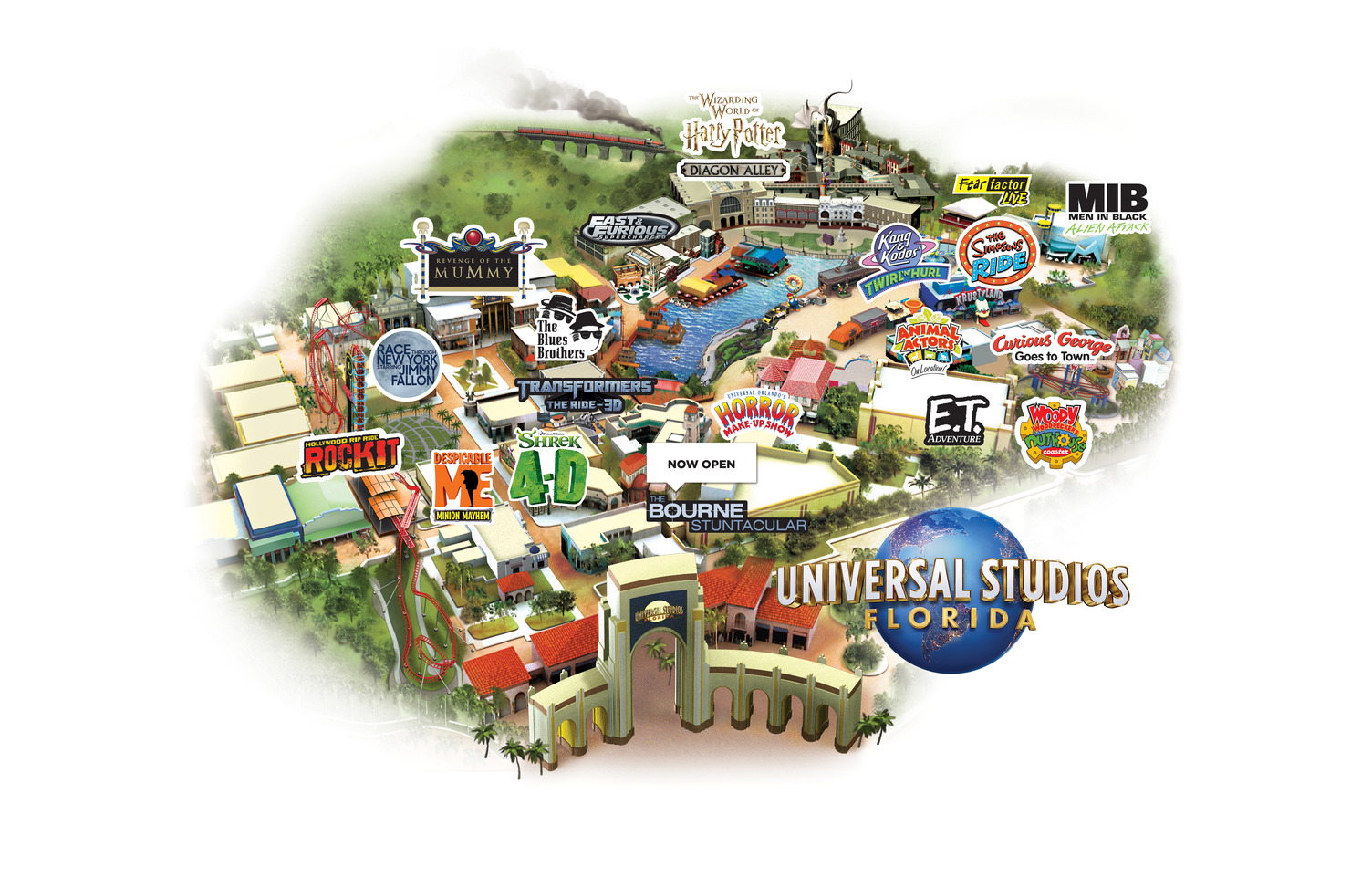 Universal Studios Florida Map