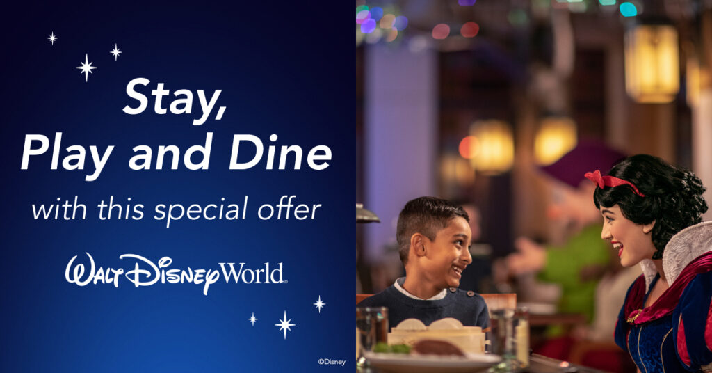 Stay, Play and Enjoy a Disney Dining Promo Card with This Special Offer